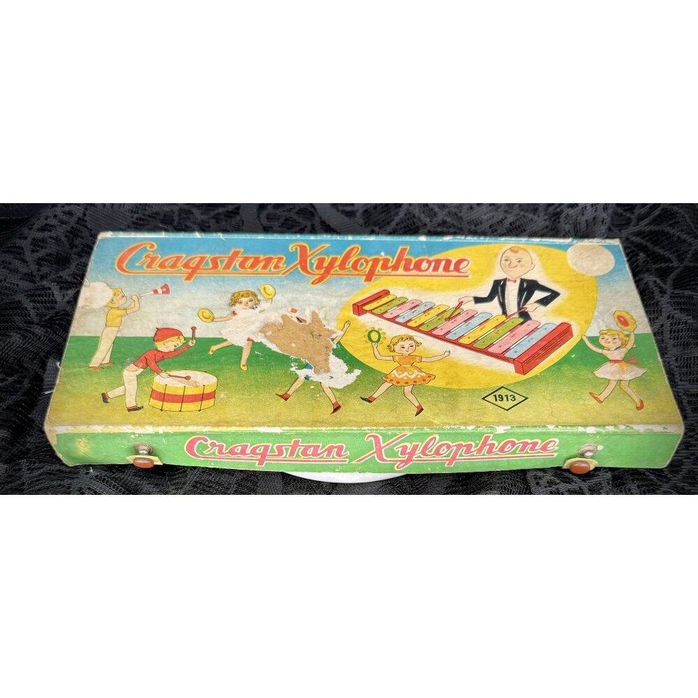 vintage Cragstan portable xylophone toy